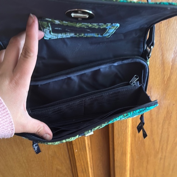 Vera Bradley Teal Blue Crossbody Bag - Picture 3 of 4